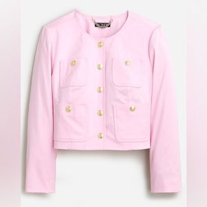 Louisa lady jacket in lightweight chino in cupcakes blush
